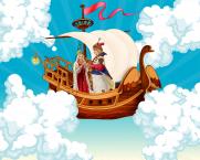 Премьера музыкальной сказки «Летучий корабль». Оркестр «Былина» постер плакат